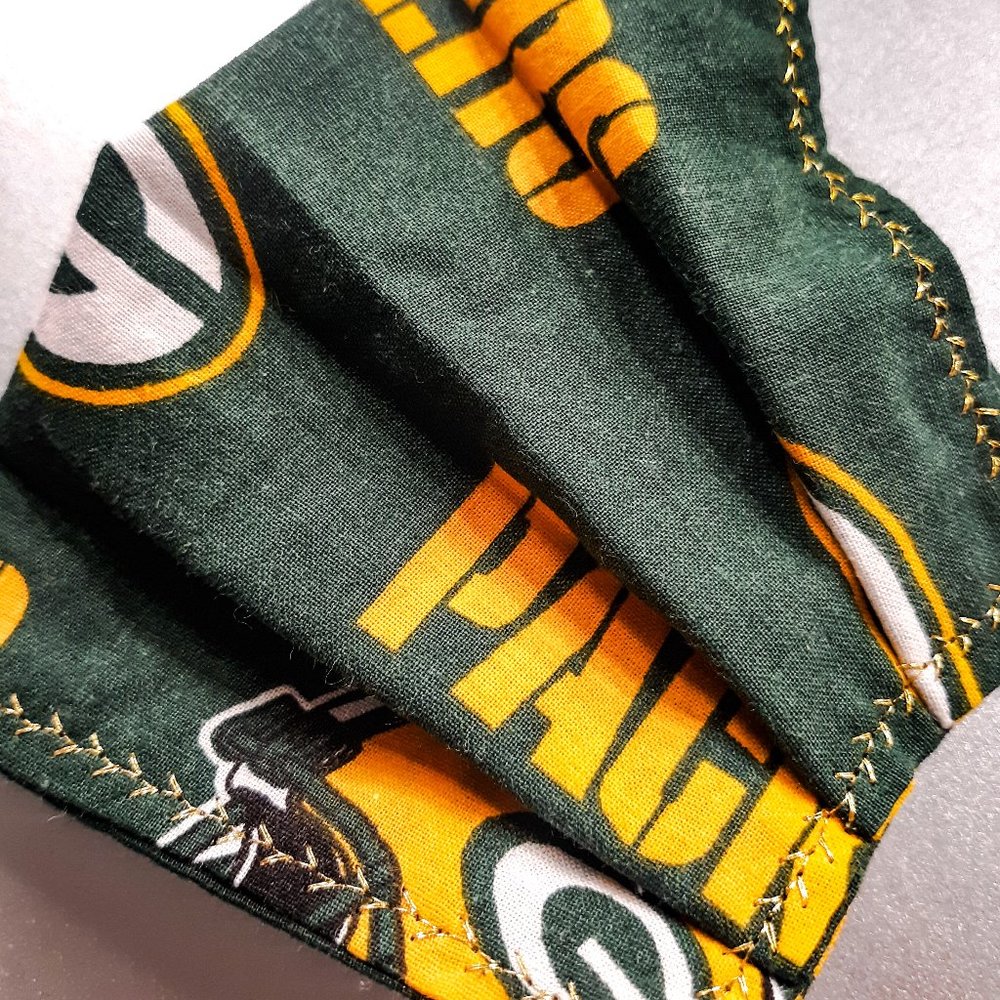 Handmade Green Bay Packer Facemask